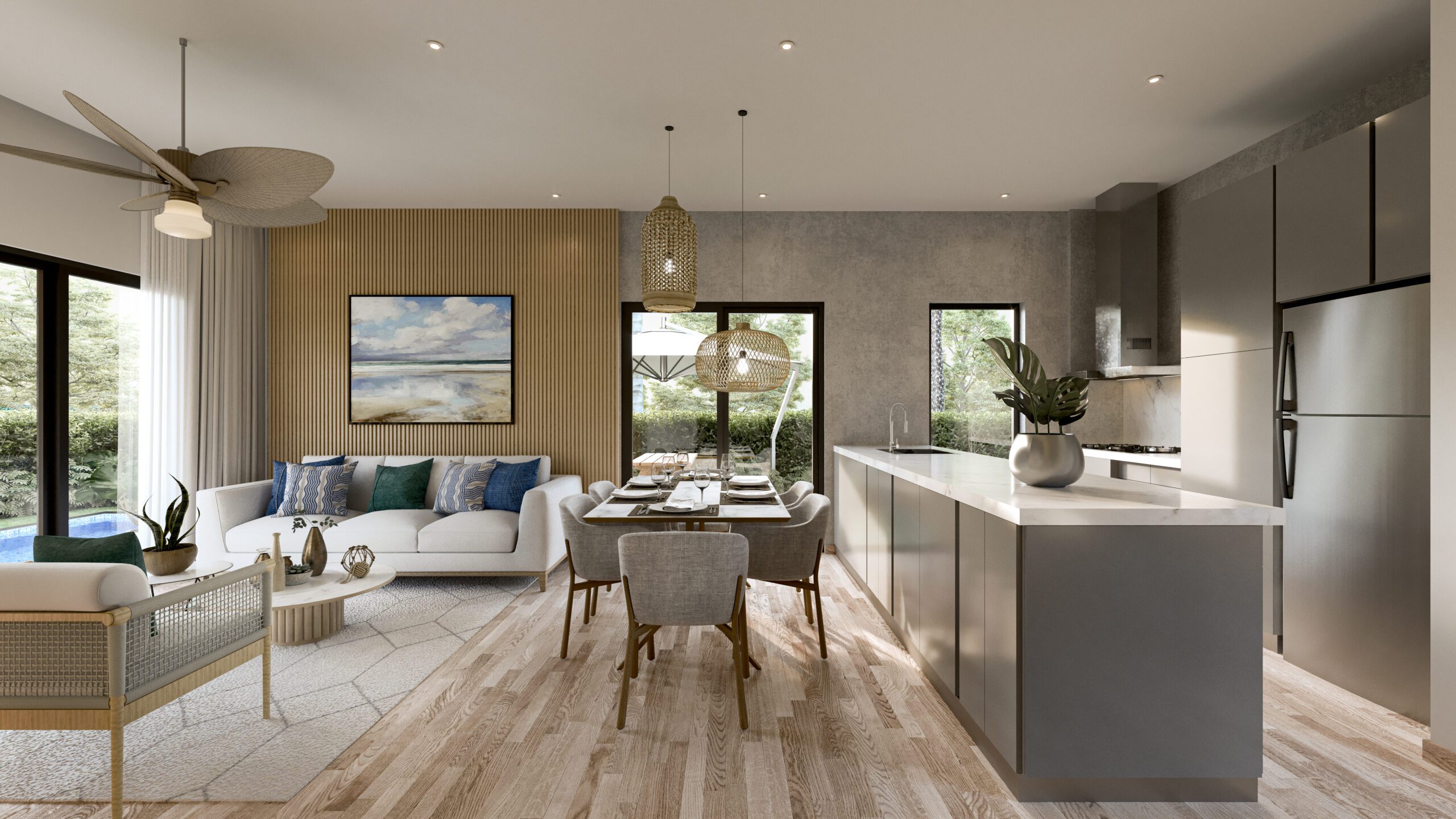 Allegra Park- Villas tipo townhouse proximo al Downtown de Punta Cana