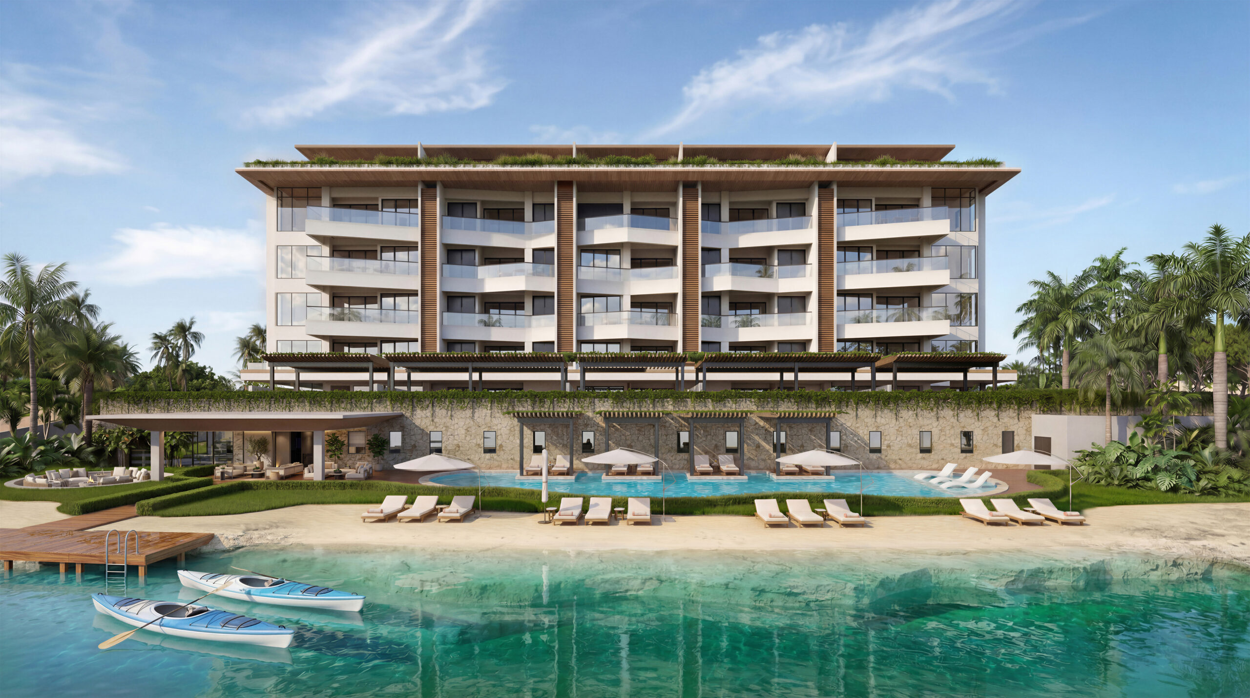 ABYA CAP CANA Apartamentos de lujo frente al Lago Azul con vistas al mar  de Cap Cana