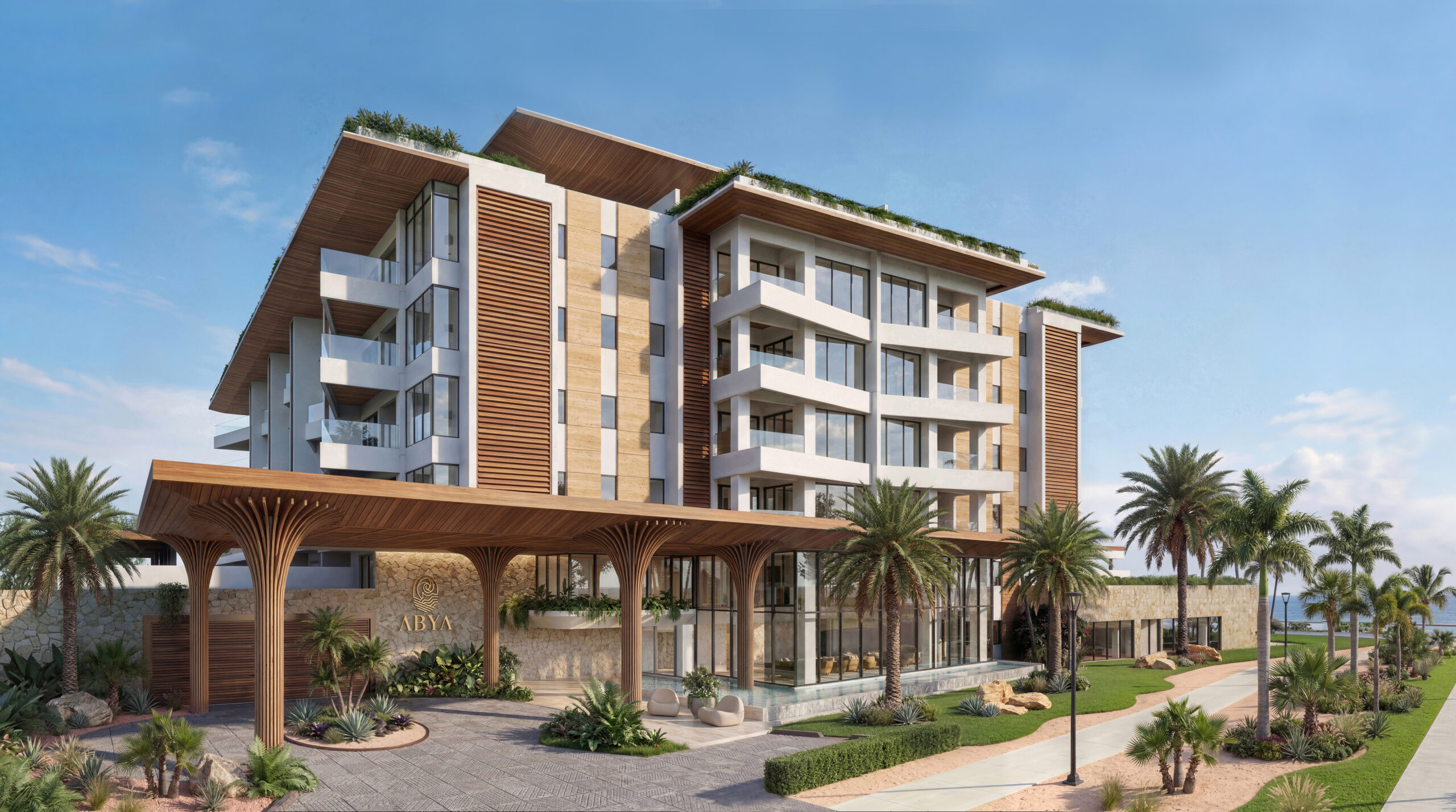 ABYA CAP CANA Apartamentos de lujo frente al Lago Azul con vistas al mar  de Cap Cana