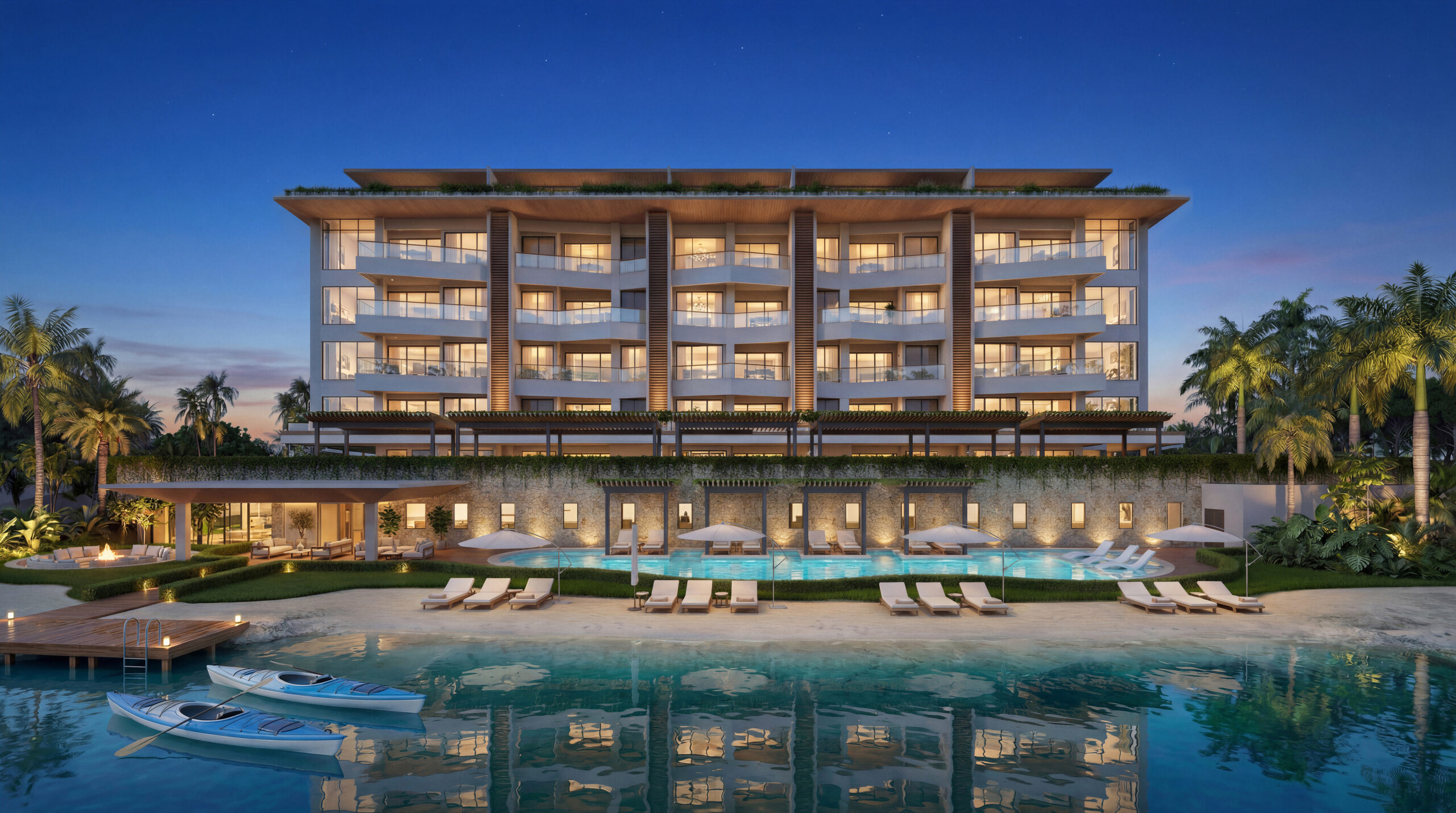 ABYA CAP CANA Apartamentos de lujo frente al Lago Azul con vistas al mar  de Cap Cana