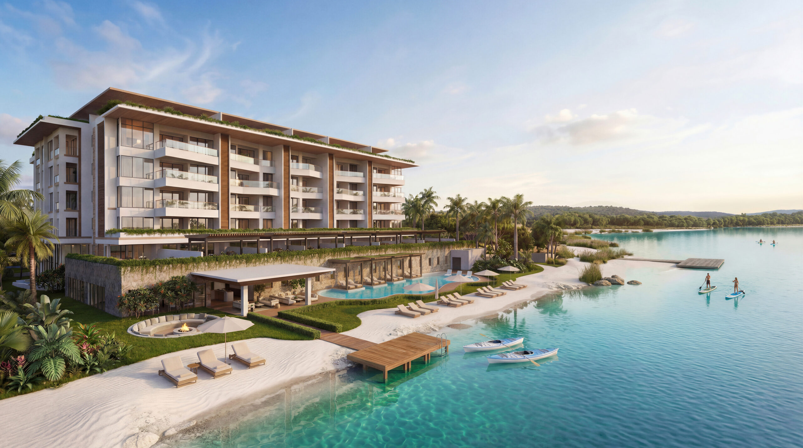 ABYA CAP CANA Apartamentos de lujo frente al Lago Azul con vistas al mar  de Cap Cana