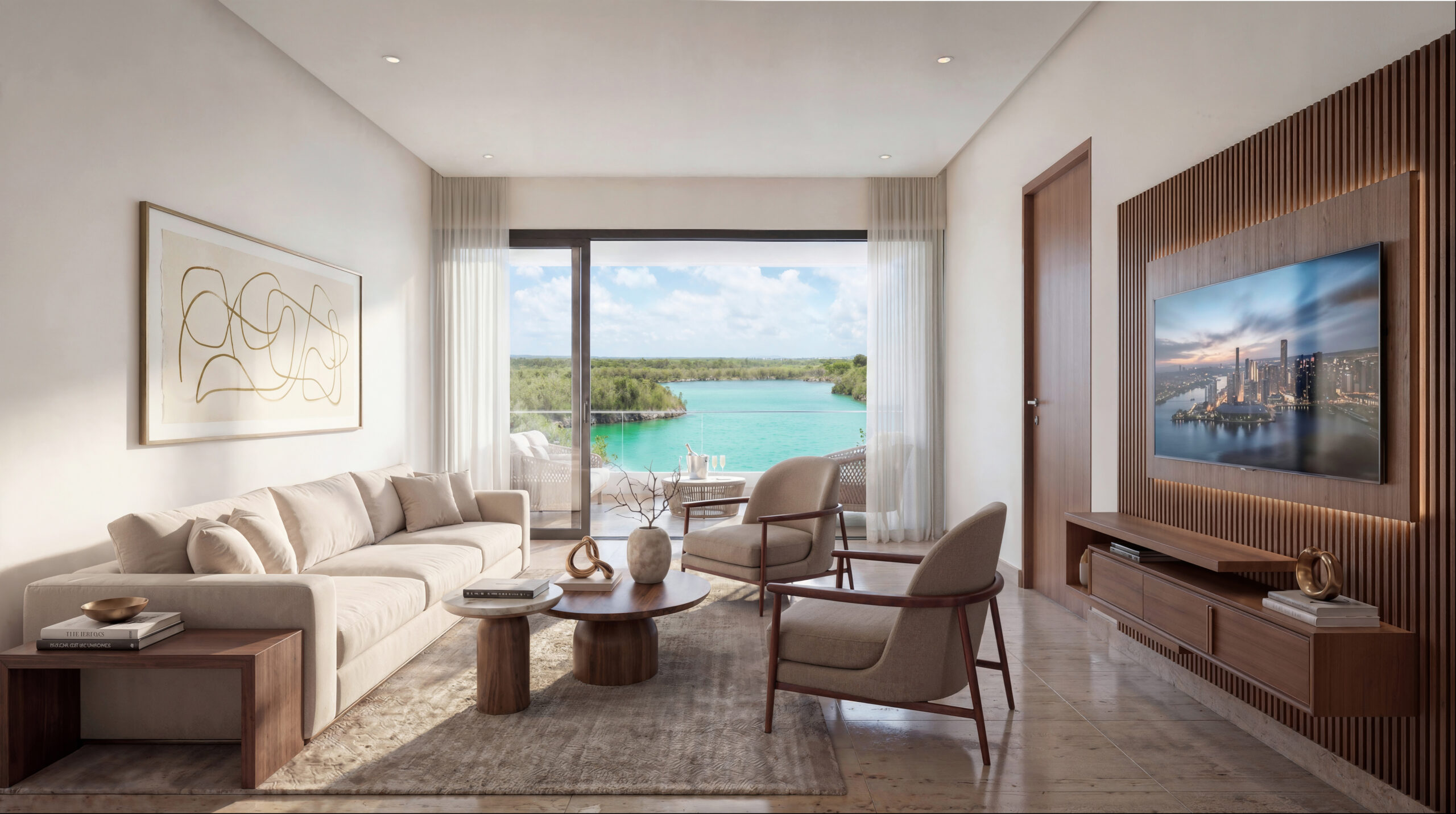 ABYA CAP CANA Apartamentos de lujo frente al Lago Azul con vistas al mar  de Cap Cana