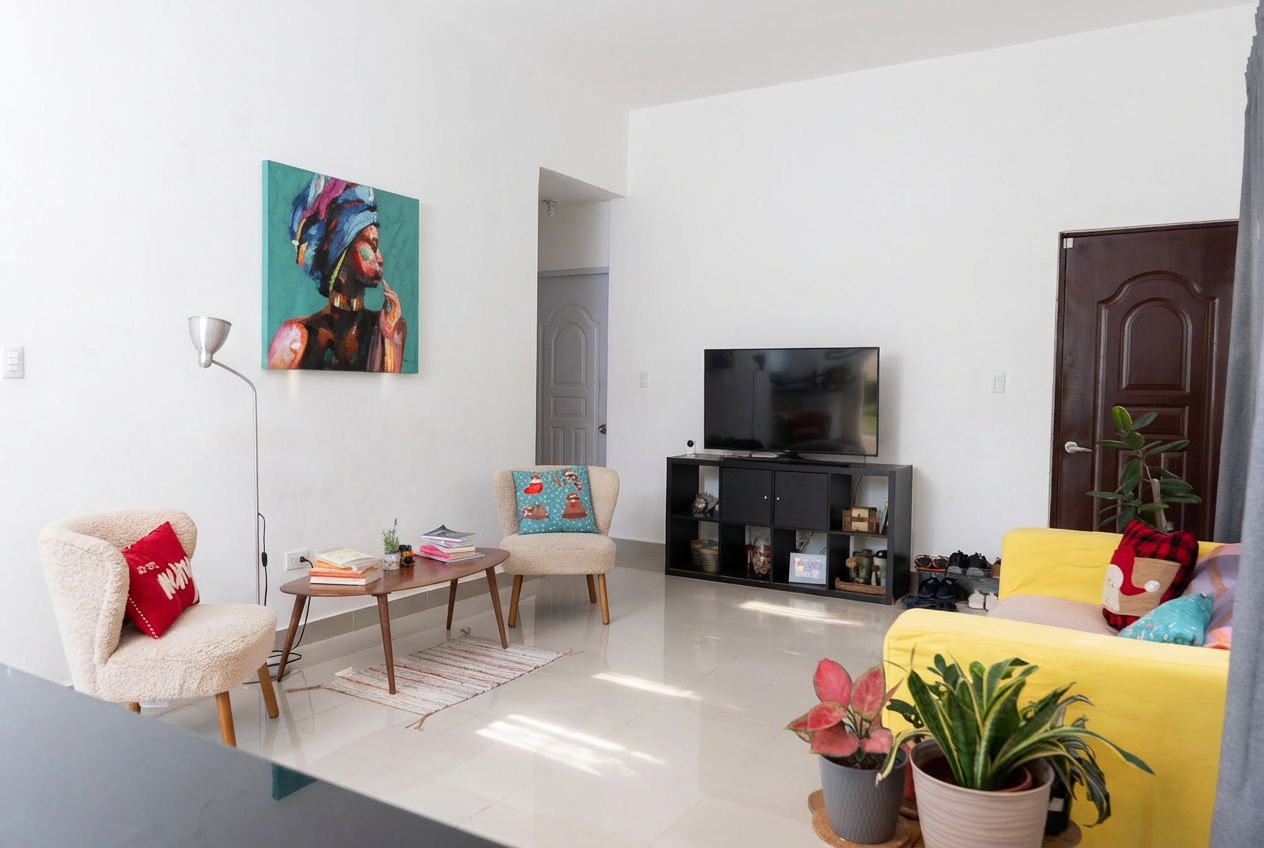 VILLA EN VENTA 3 HABITACIONES EN CIUDAD LA PALMA, PUNTA CANA-AMUEBLADA -LISTA